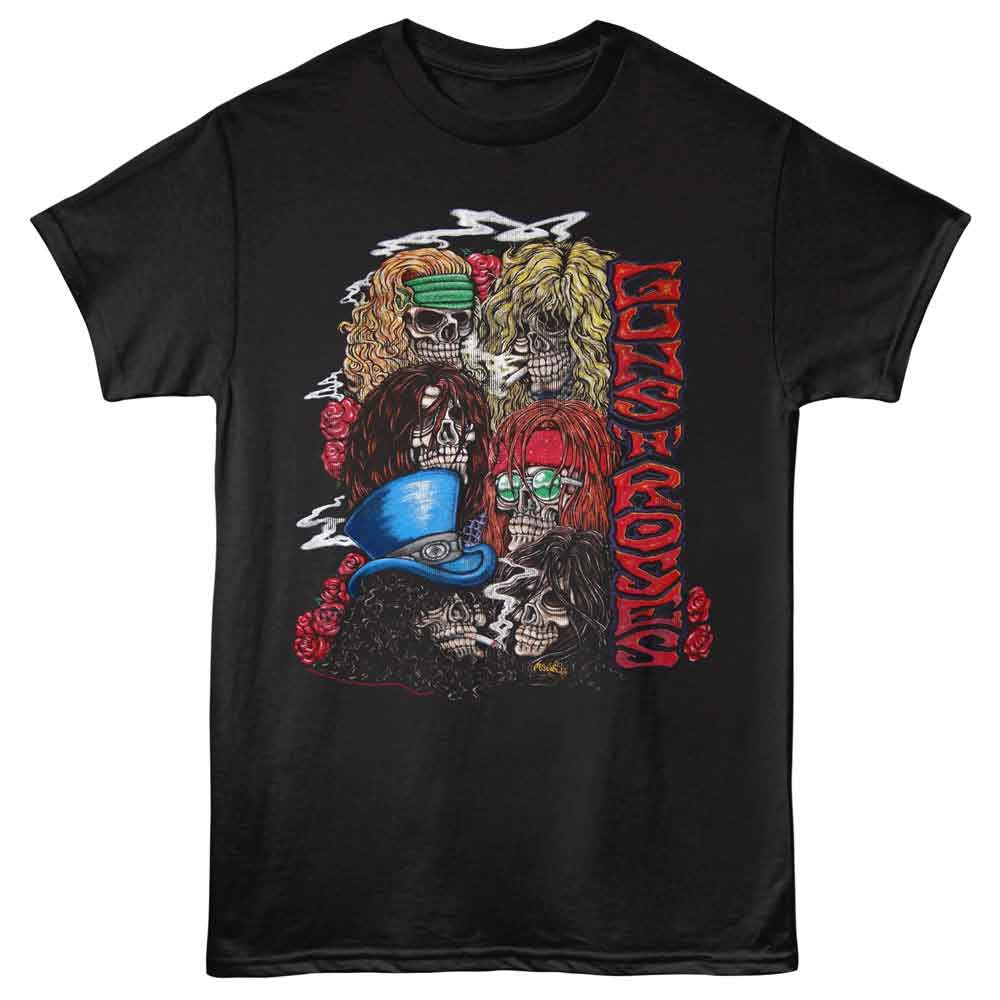 Guns N Roses - GUNS N ROSES VINTAGE SKULLS Adult Shirt