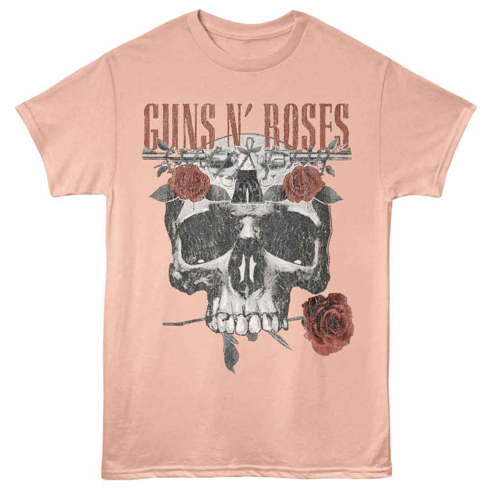 Guns N Roses - GUNS N ROSES FLOWER SKULL Adult Shirt