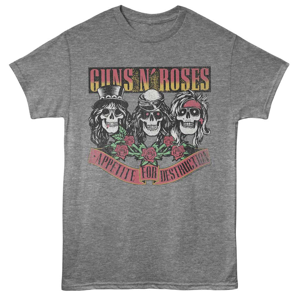 Guns N Roses - GNR APPETITE SKULLS Adult Shirt
