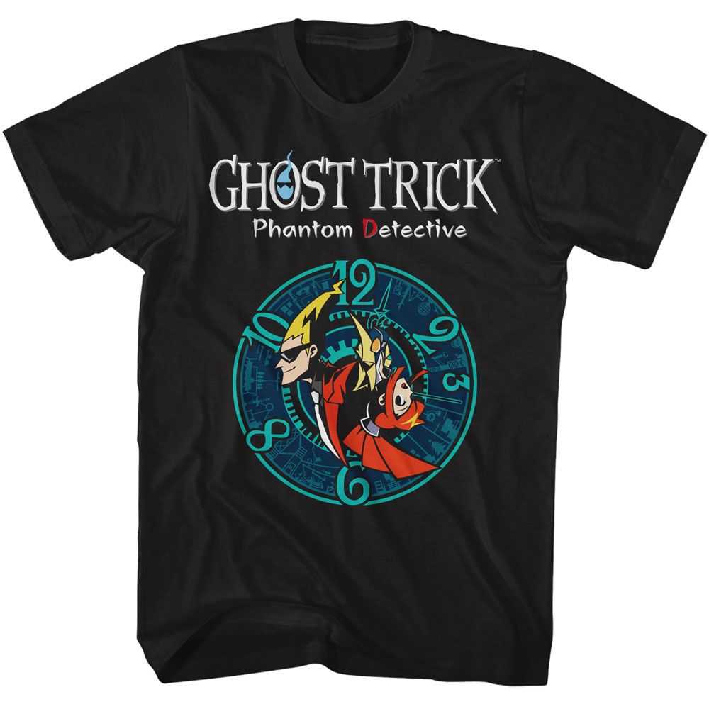 Ghost Trick - GHOST TRICK CHARACTERS AND CLOCK Adult Shirt