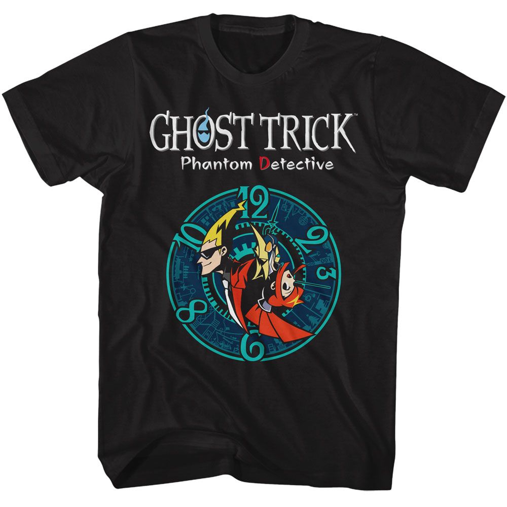 Ghost Trick - GHOST TRICK CHARACTERS AND CLOCK Adult Shirt