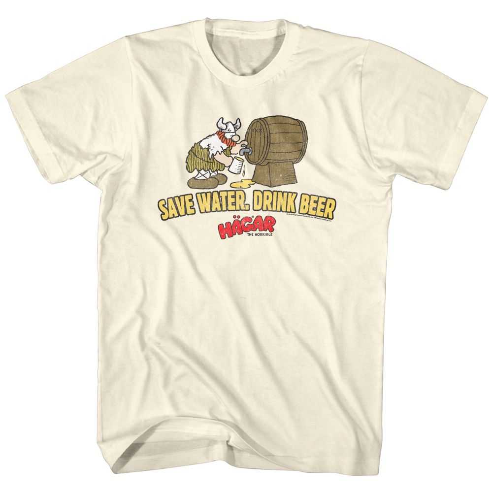 Hagar the Horrible - SAVE WATER. DRINK BEER Adult Shirt