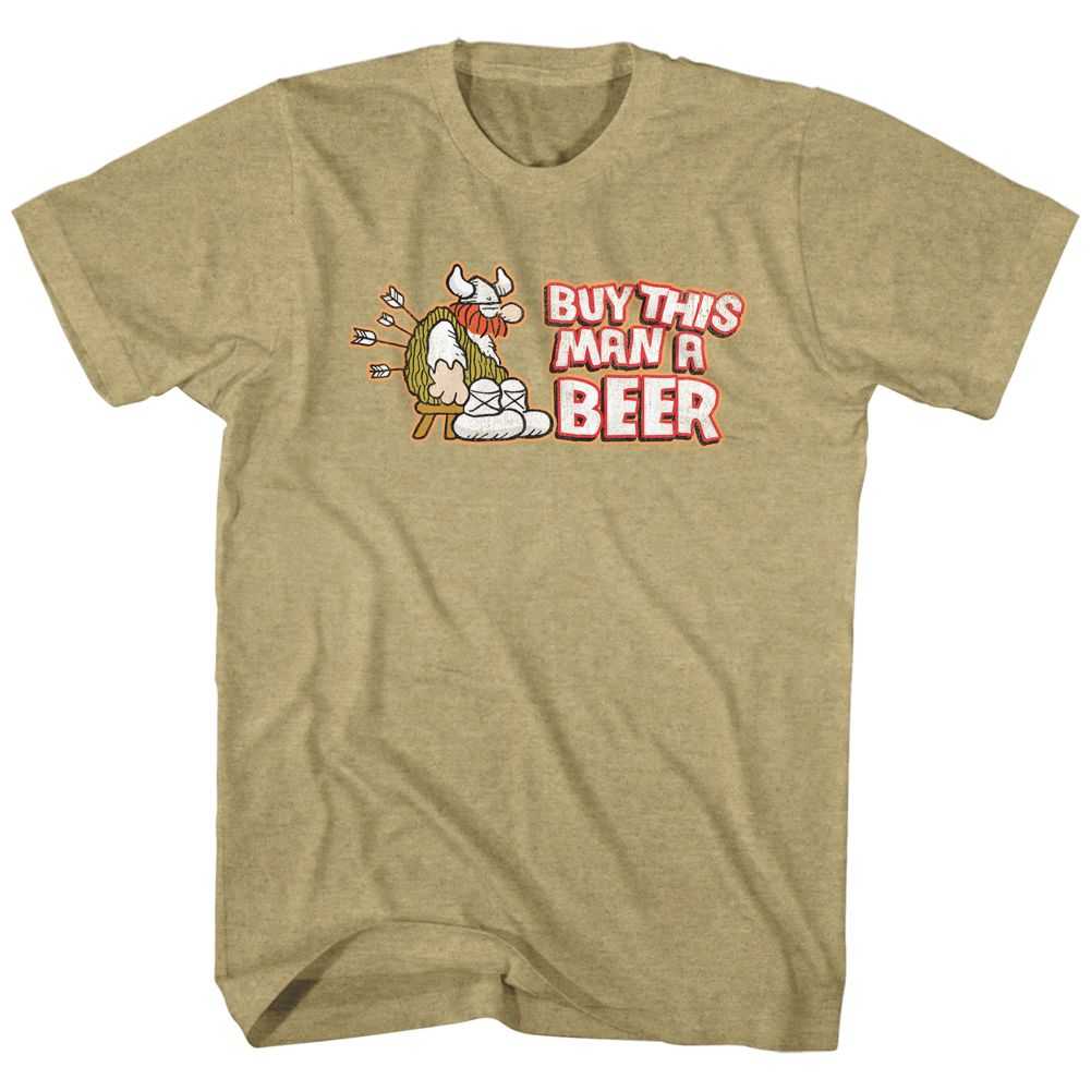 Hagar the Horrible - BUY THIS MAN A BEER Adult Shirt
