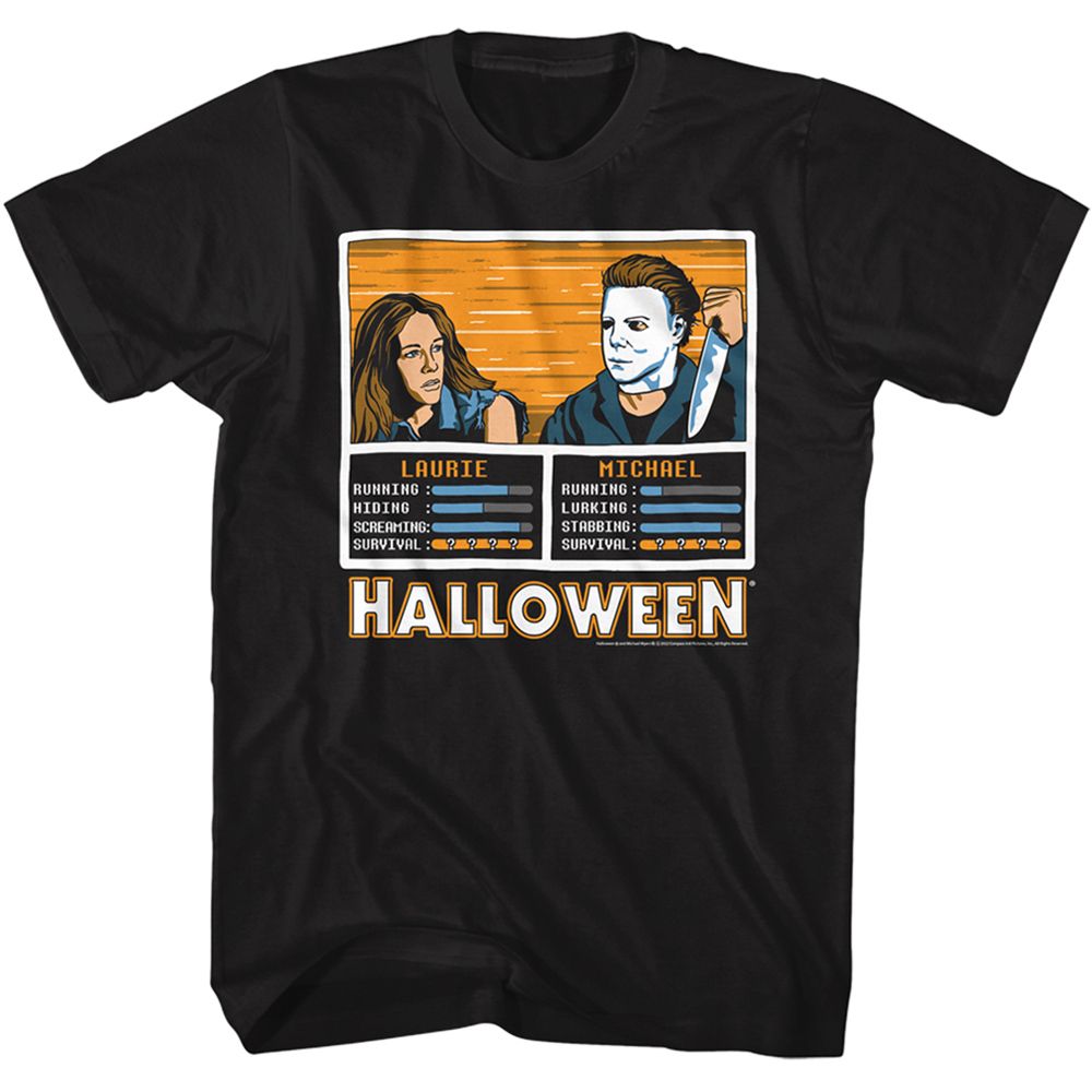 Halloween - HALLOWEEN LAURIE VS MICHAEL Adult Shirt