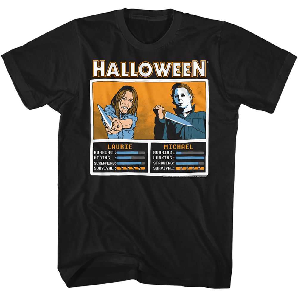 Halloween - HALLOWEEN LAURIE VS MICHAEL FACE OFF Adult Shirt