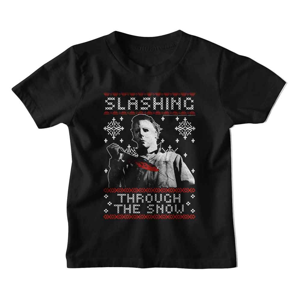 Halloween - HALLOWEEN SLASHING THRU THE SNOW Youth Shirt