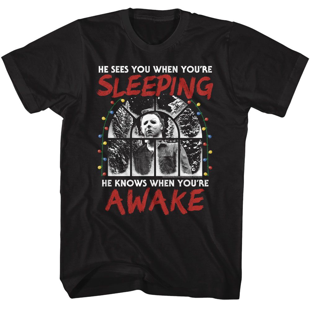 Halloween - HALLOWEEN SEES YOU WHEN YOURE SLEEPING Adult Shirt