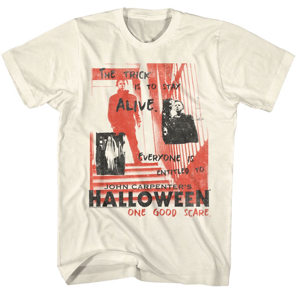 Halloween - HALLOWEEN ONE GOOD SCARE HANDWRITTEN Adult Shirt