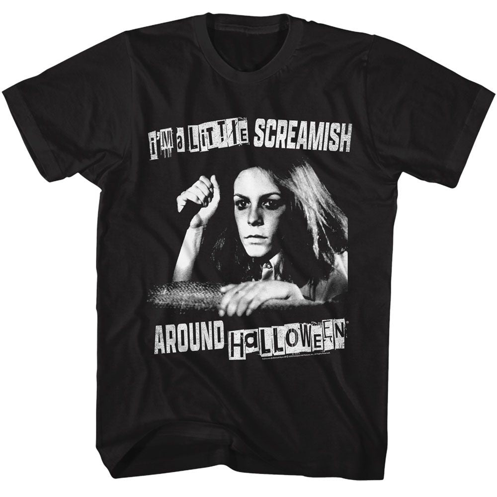 Halloween - HALLOWEEN A LITTLE SCREAMISH Adult Shirt