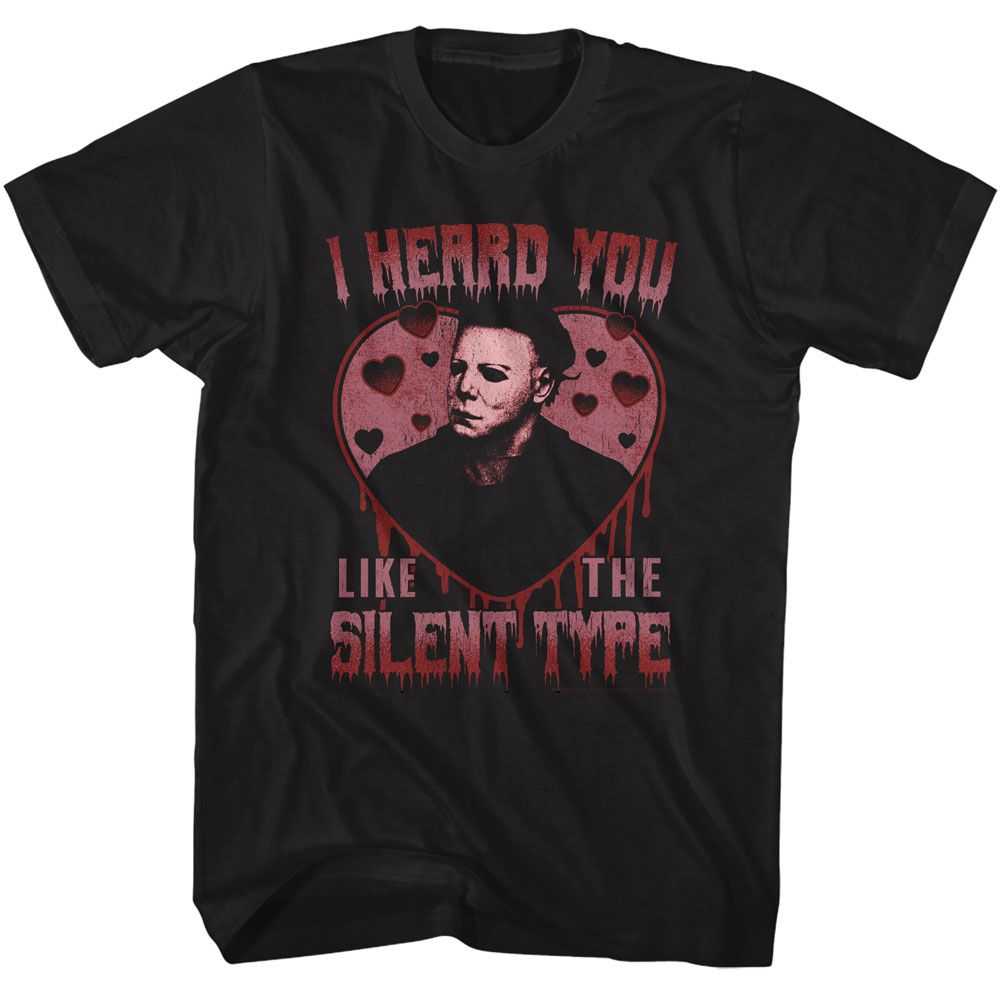Halloween - HALLOWEEN SILENT TYPE HEART Adult Shirt