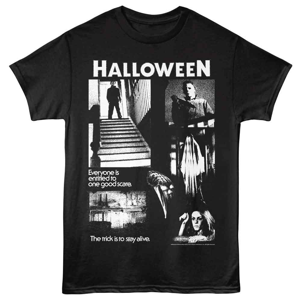 Halloween - HALLOWEEN ONE GOOD SCARE COLLAGE Adult Shirt