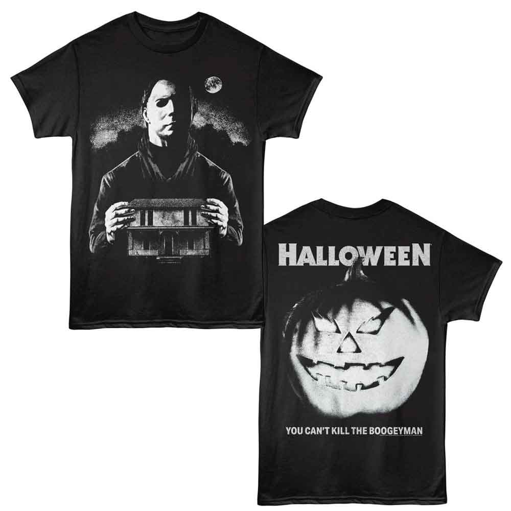 Halloween - HALLOWEEN MYERS WITH HOUSE F B Adult Shirt
