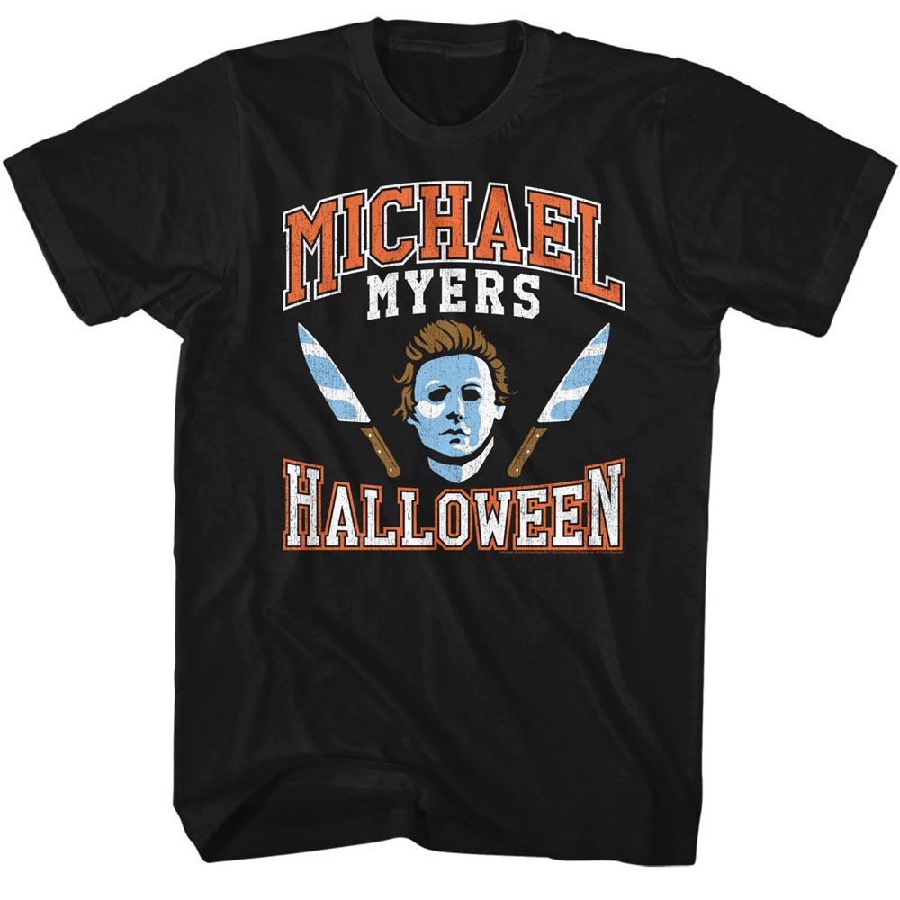 Halloween - HALLOWEEN VARSITY STYLE MICHAEL Adult Shirt