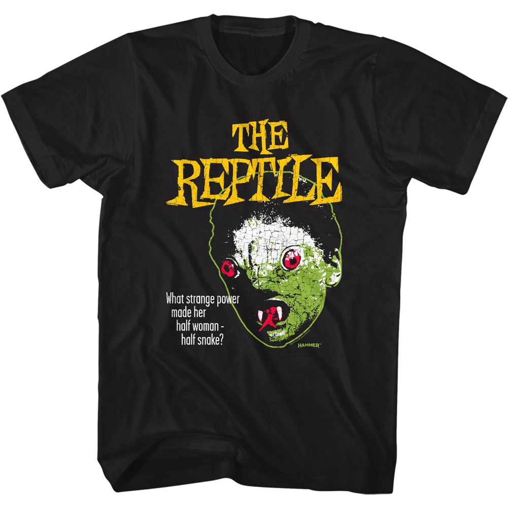 Hammer Horror - THE REPTILE FACE Adult Shirt