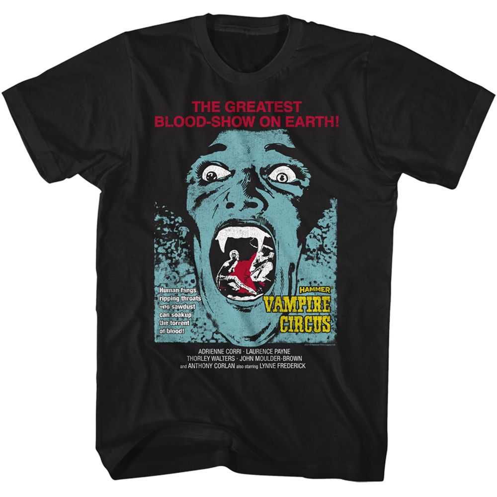 Hammer Horror - VAMPIRE CIRCUS MOTH Adult Shirt