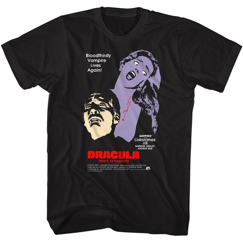 Hammer Horror - HAMMER HORROR BLOODTHIRSTY Adult Shirt
