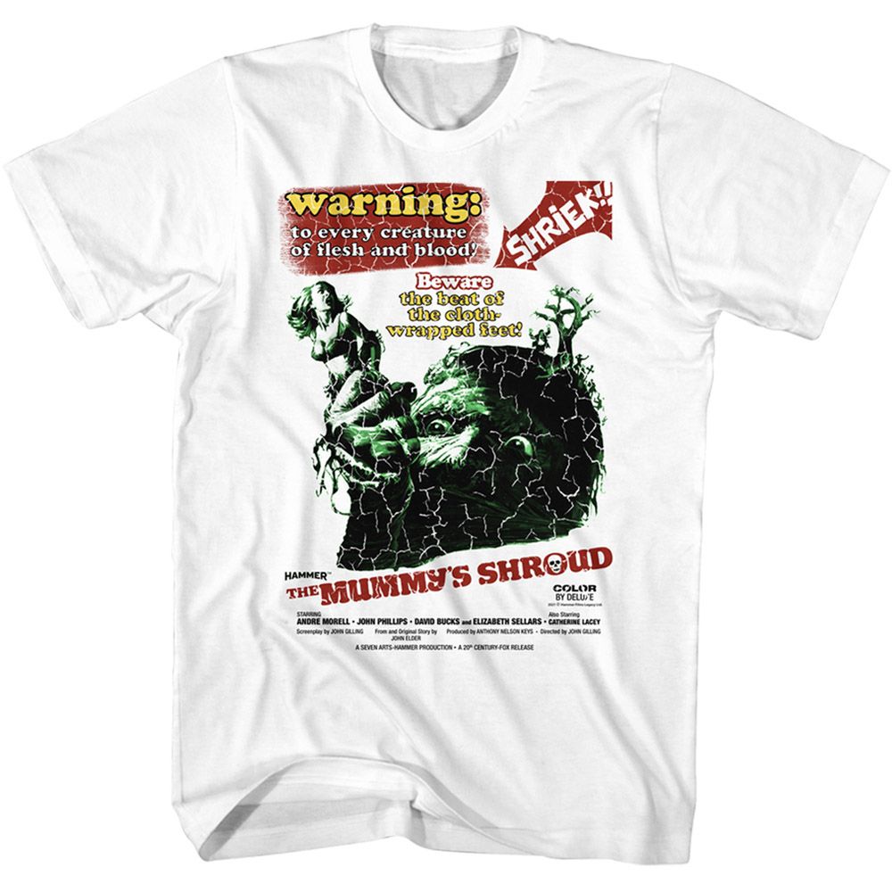 Hammer Horror - HAMMER HORROR THE MUMMYS SHROUD Adult Shirt