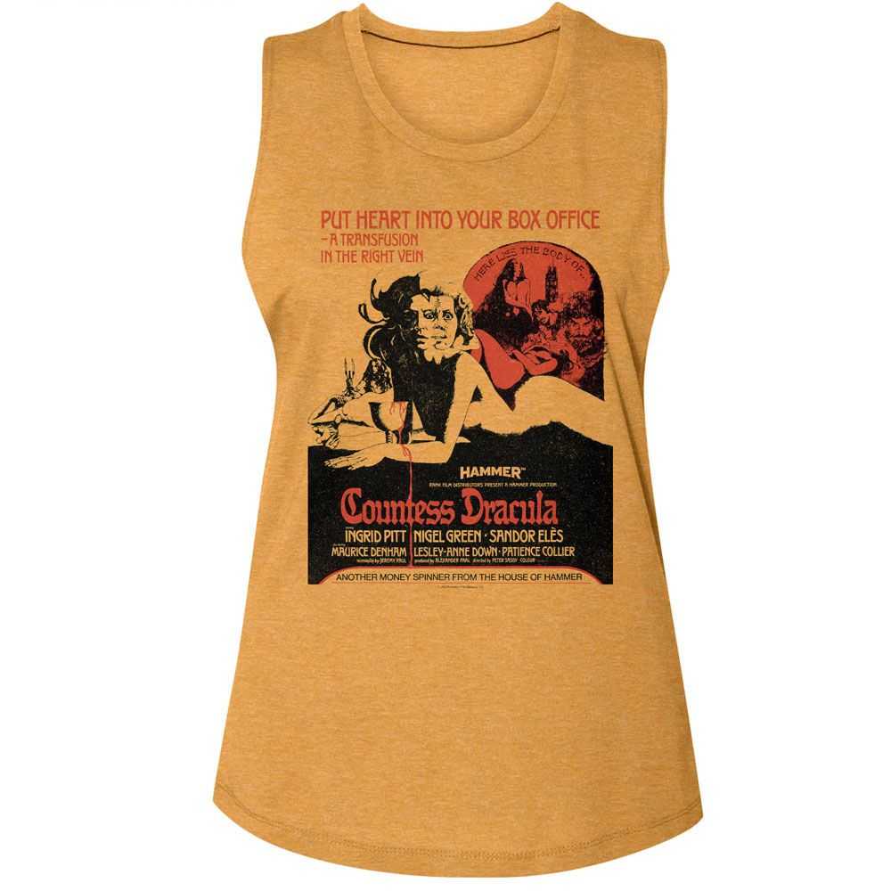 Hammer Horror - HAMMER HORROR COUNTESS DRACULA POSTER Adult Shirt