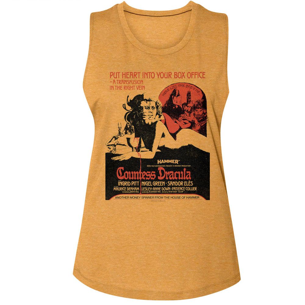 Hammer Horror - HAMMER HORROR COUNTESS DRACULA POSTER Adult Shirt