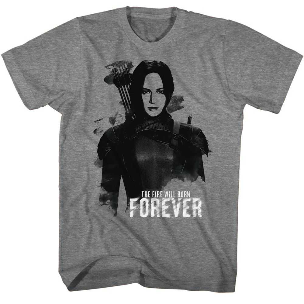 Hunger Games - HUNGER GAMES KATNISS BURN FOREVER Adult Shirt