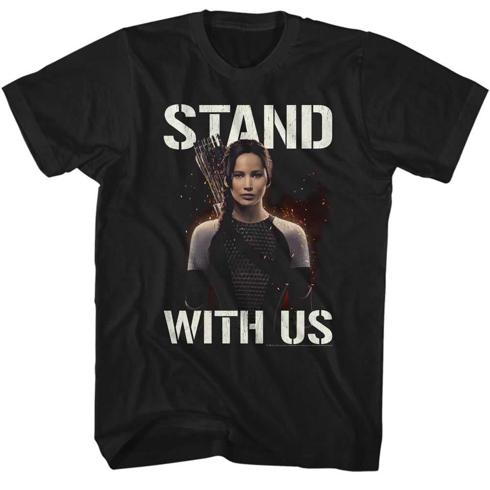 Hunger Games - HUNGER GAMES-STAND WITH US KATNISS Adult Shirt