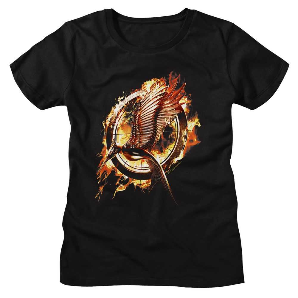Hunger Games - HUNGER GAMES CATCHING FIRE MOCKINGJAY Adult Shirt
