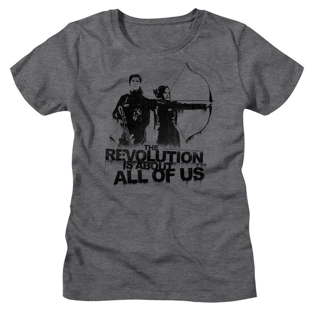 Hunger Games - HUNGER GAMES ABOUT ALL OF US Adult Shirt