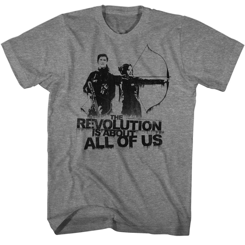 Hunger Games - HUNGER GAMES ABOUT ALL OF US Adult Shirt