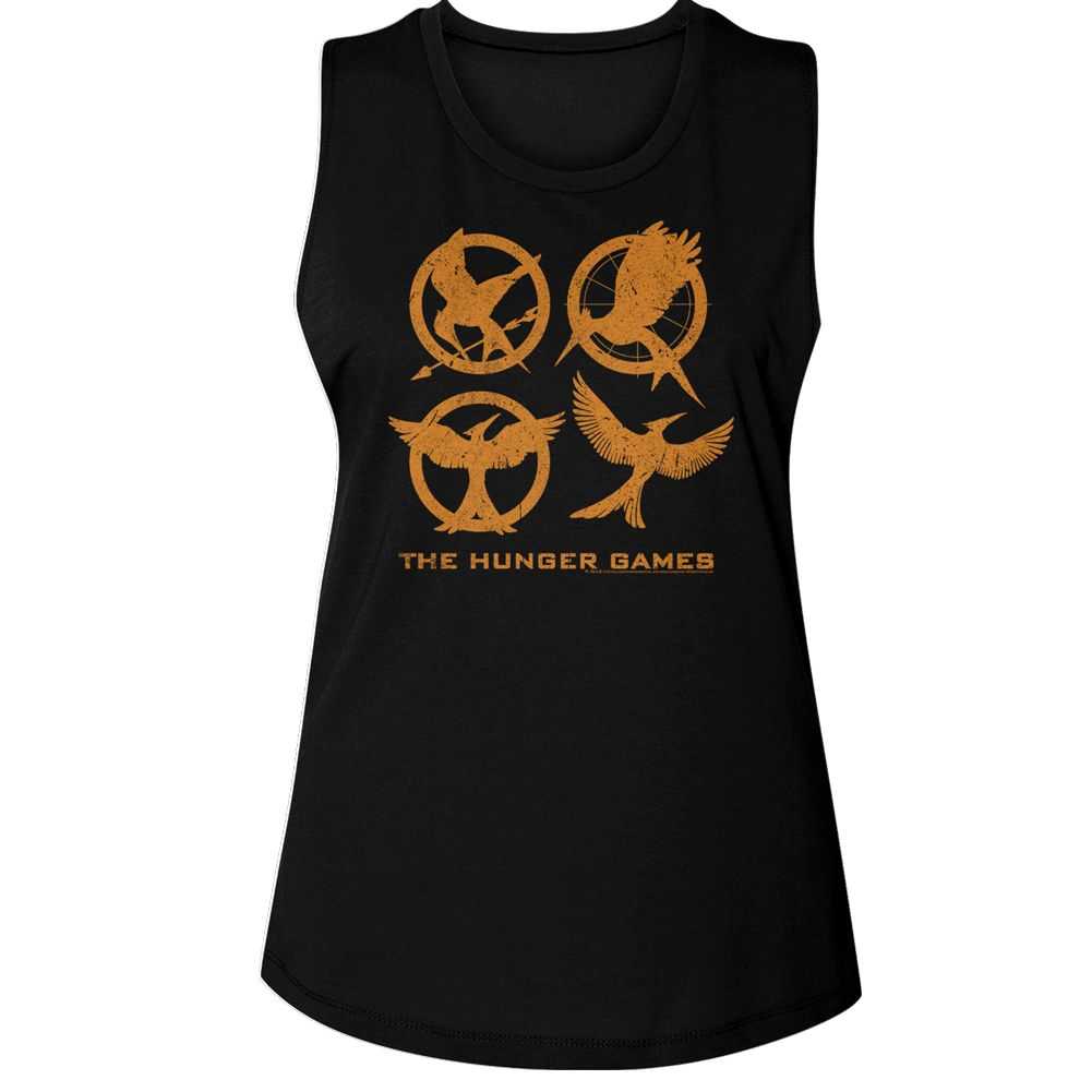 Hunger Games - HUNGER GAMES EMBLEMS Adult Shirt