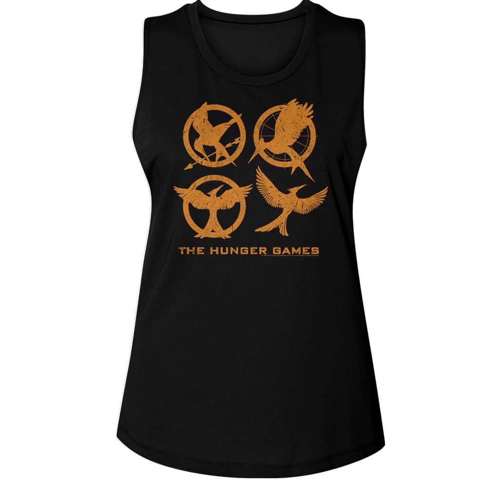 Hunger Games - HUNGER GAMES EMBLEMS Adult Shirt