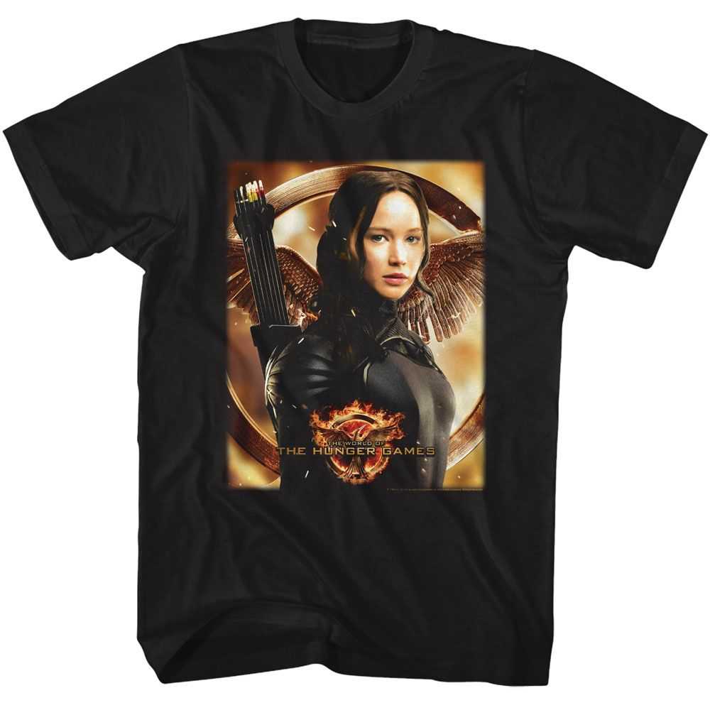 Hunger Games - HUNGER GAMES KATNISS MOCKINGJAY BG Adult Shirt