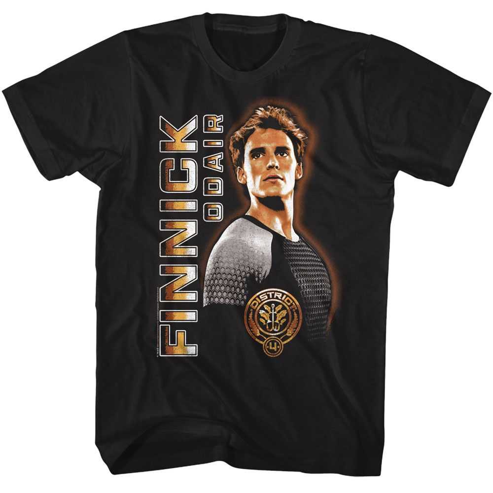 Hunger Games - HUNGER GAMES FINNICK VERTICAL TEXT Adult Shirt