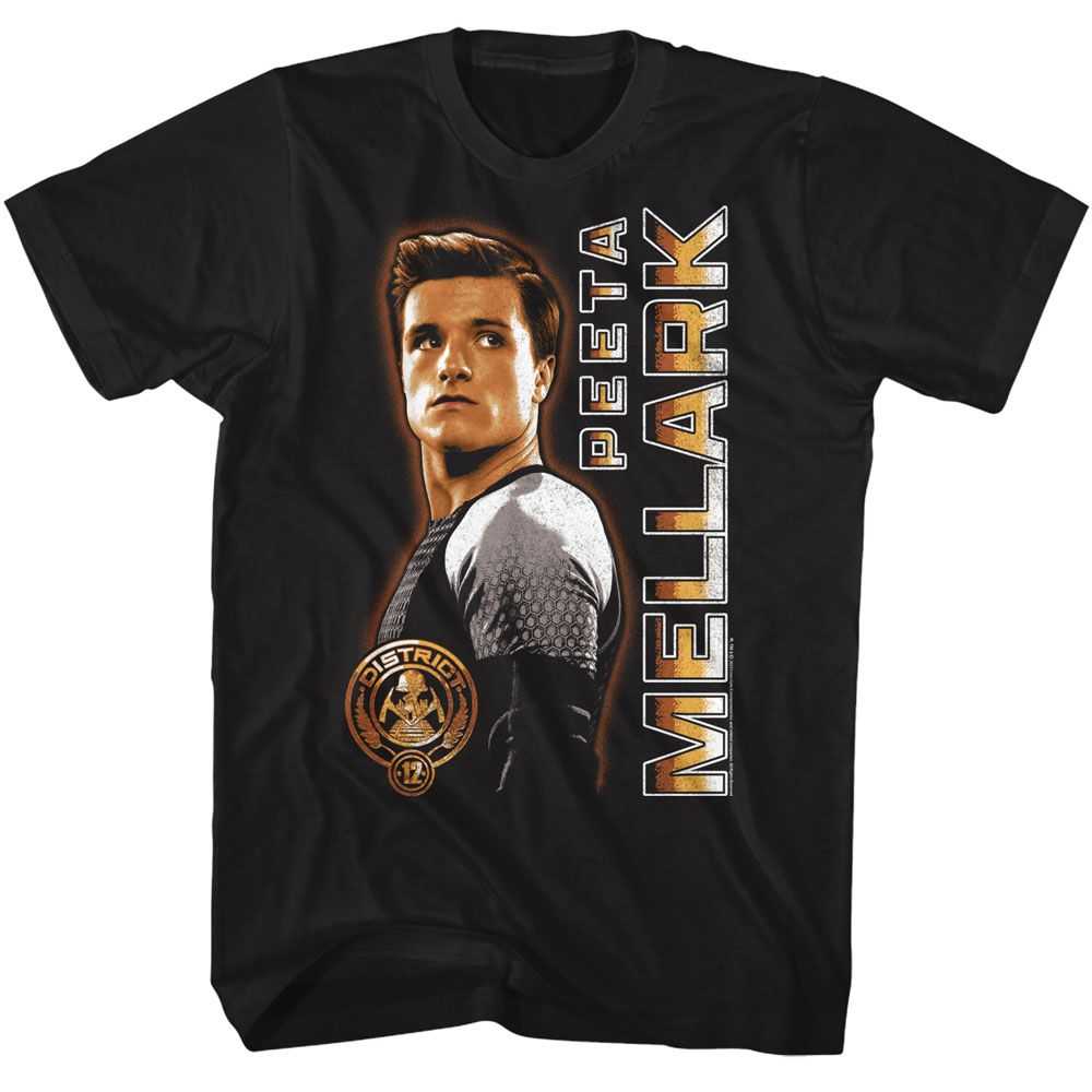 Hunger Games - HUNGER GAMES PEETA VERTICAL TEXT Adult Shirt