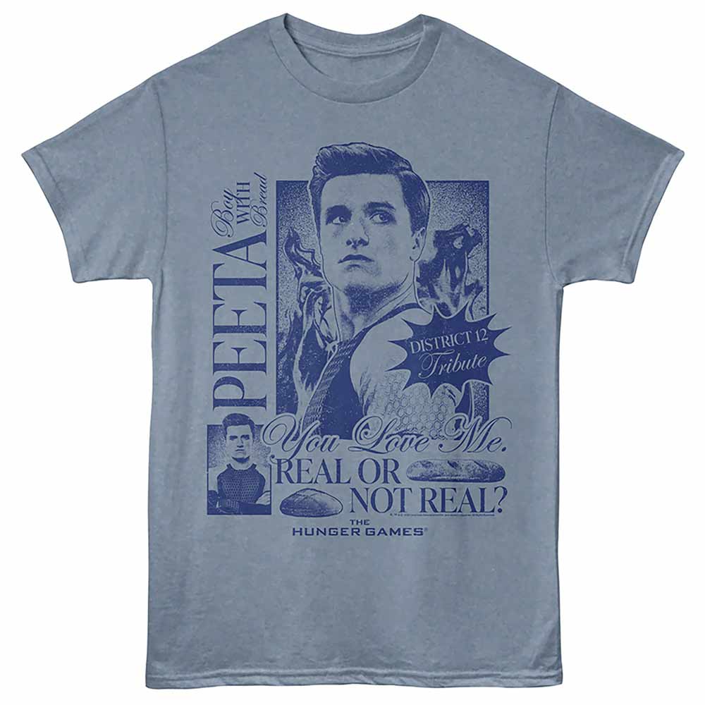 Hunger Games - HUNGER GAMES PEETA REAL OR NOT REAL Adult Shirt