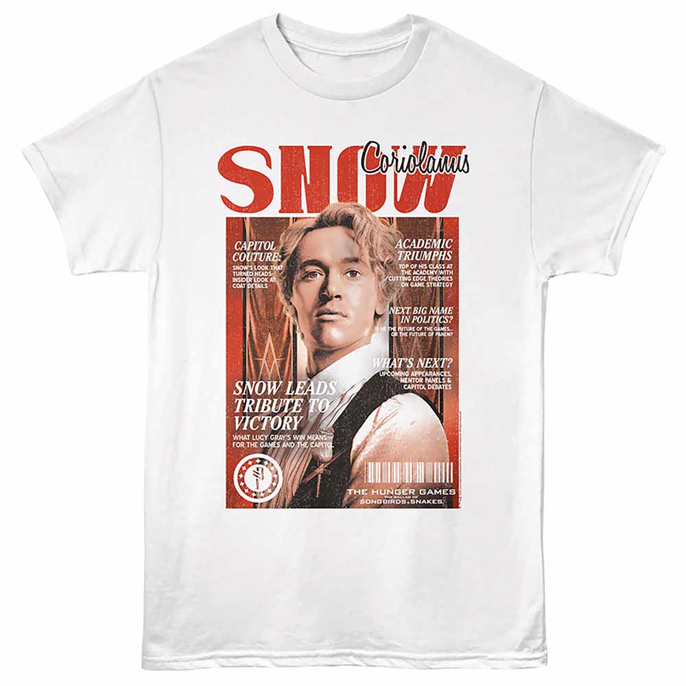 Hunger Games - HUNGER GAMES SNOW MAGAZINE Adult Shirt