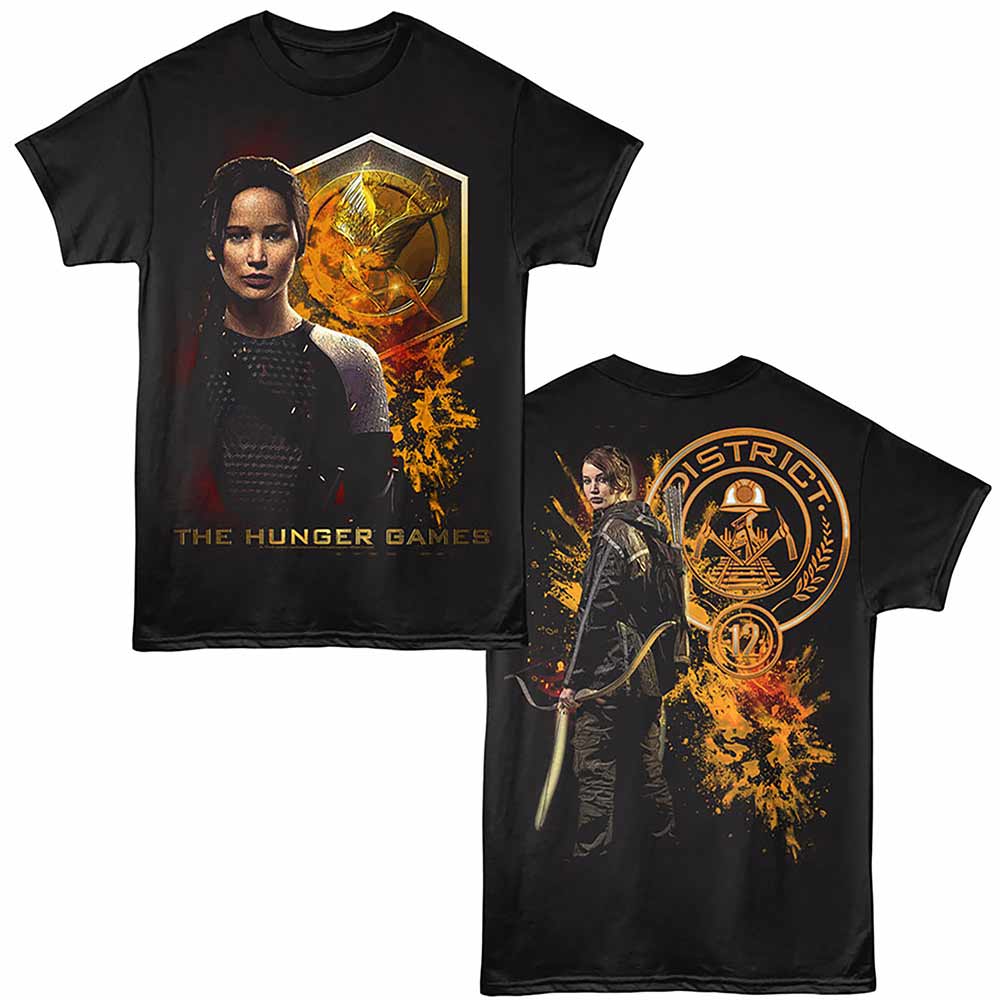 Hunger Games - HUNGER GAMES KATNISS SPLATTER Adult Shirt