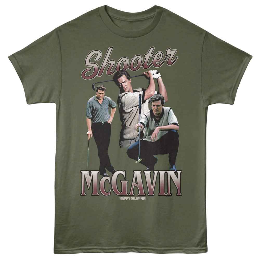 Happy Gilmore - HAPPY GILMORE SHOOTER COLLAGE Adult Shirt