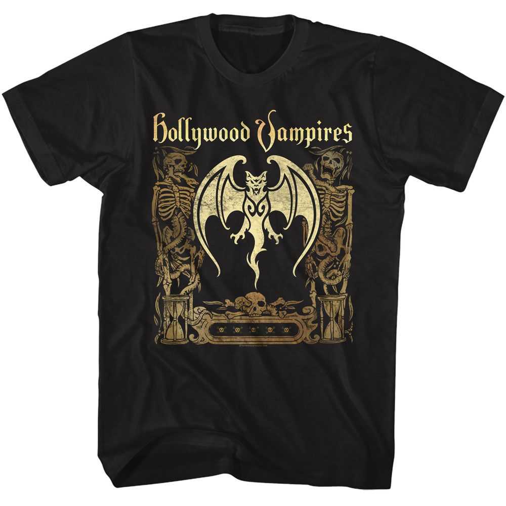 Hollywood Vampires - HV BAT AND SKELETONS Adult Shirt
