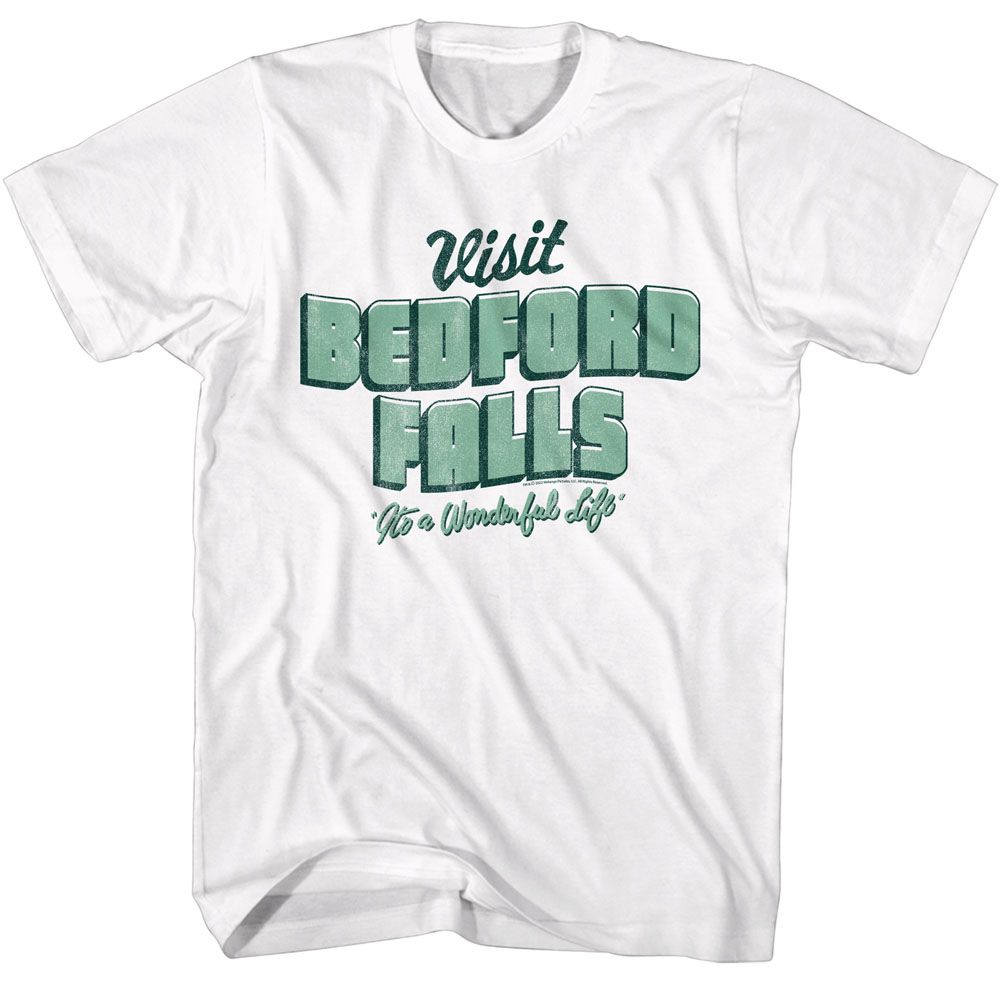 Its a Wonderful Life - IAWL VISIT BEDFORD FALLS Adult Shirt
