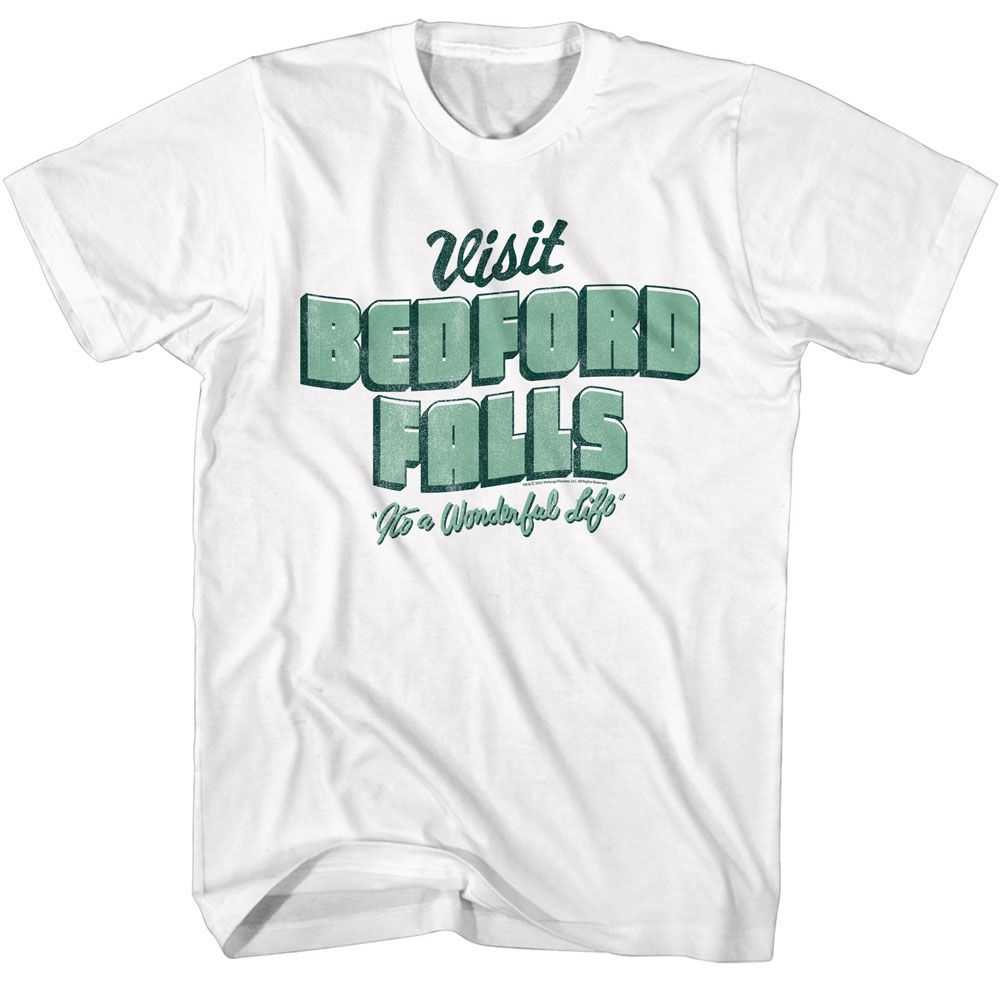 Its a Wonderful Life - IAWL VISIT BEDFORD FALLS Adult Shirt