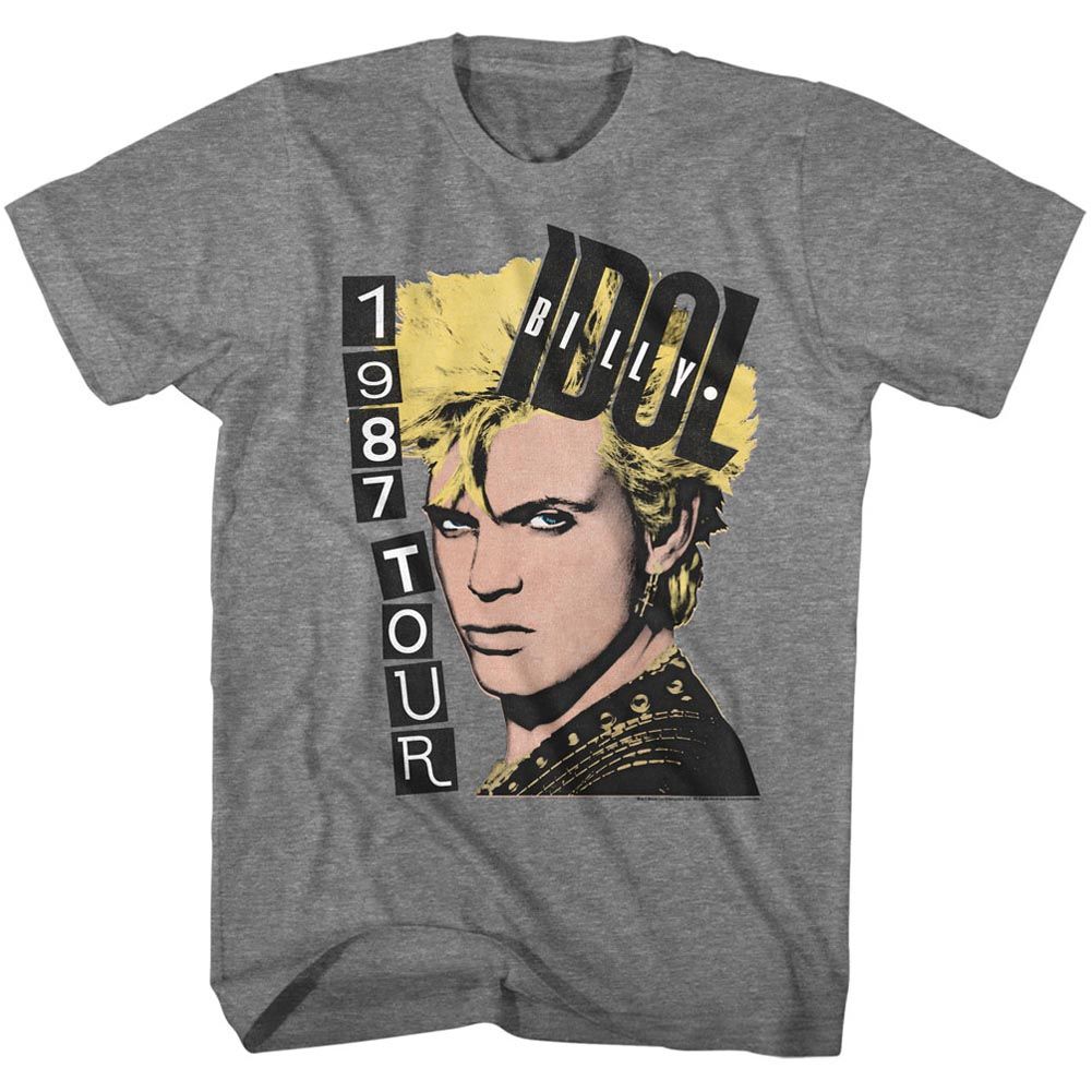 Billy Idol - 1987 TOUR Adult Shirt