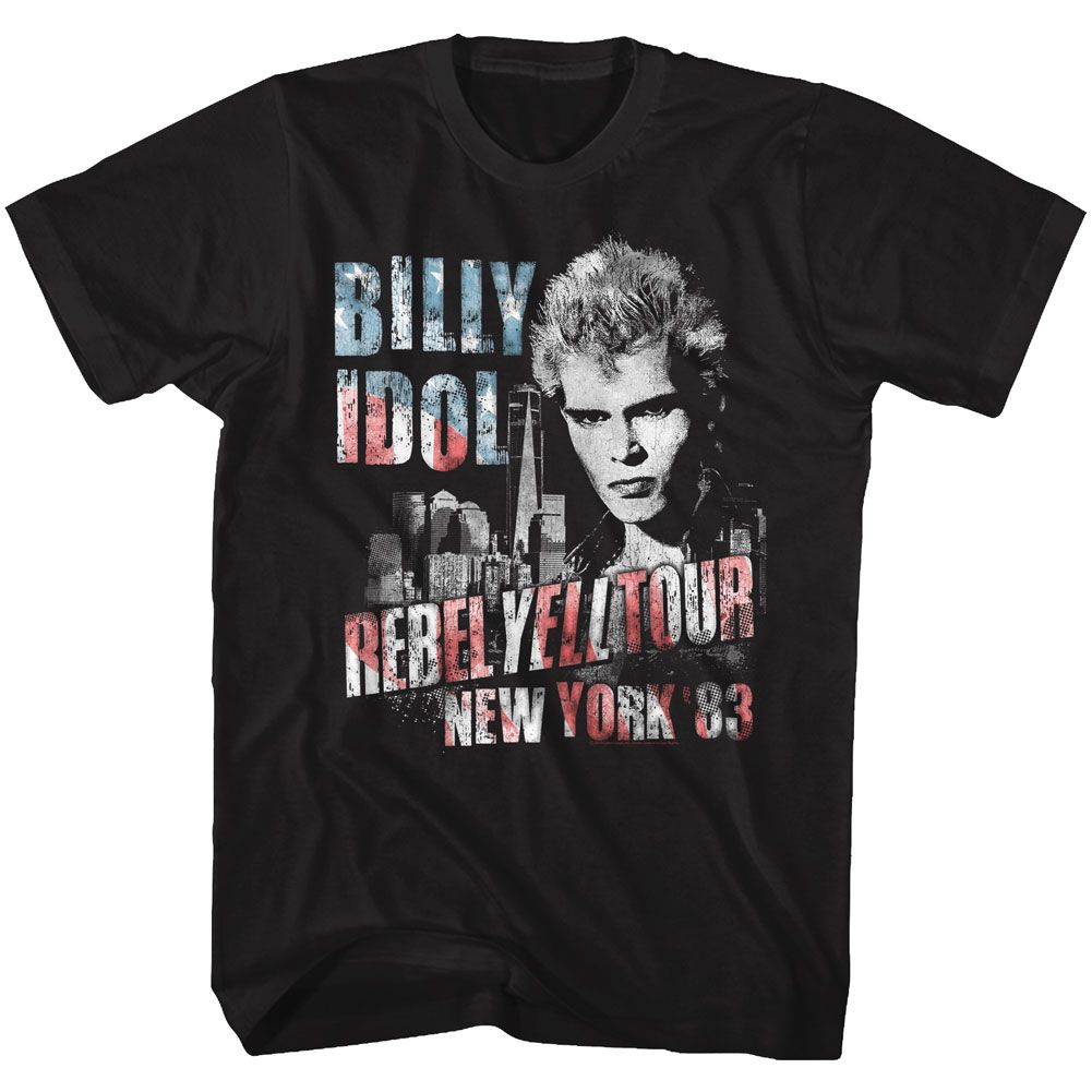 Billy Idol - NY 83 FLAG-ISH Adult Shirt