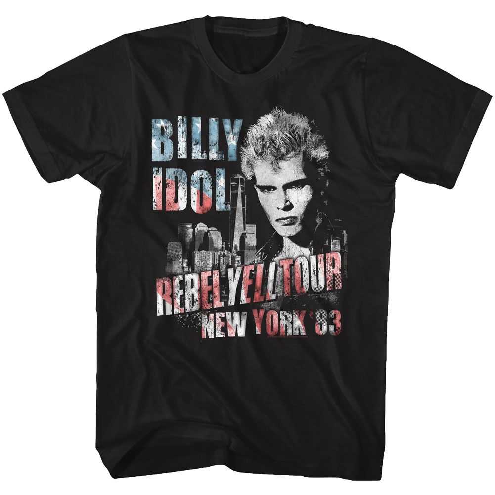 Billy Idol - NY 83 FLAG-ISH Adult Shirt