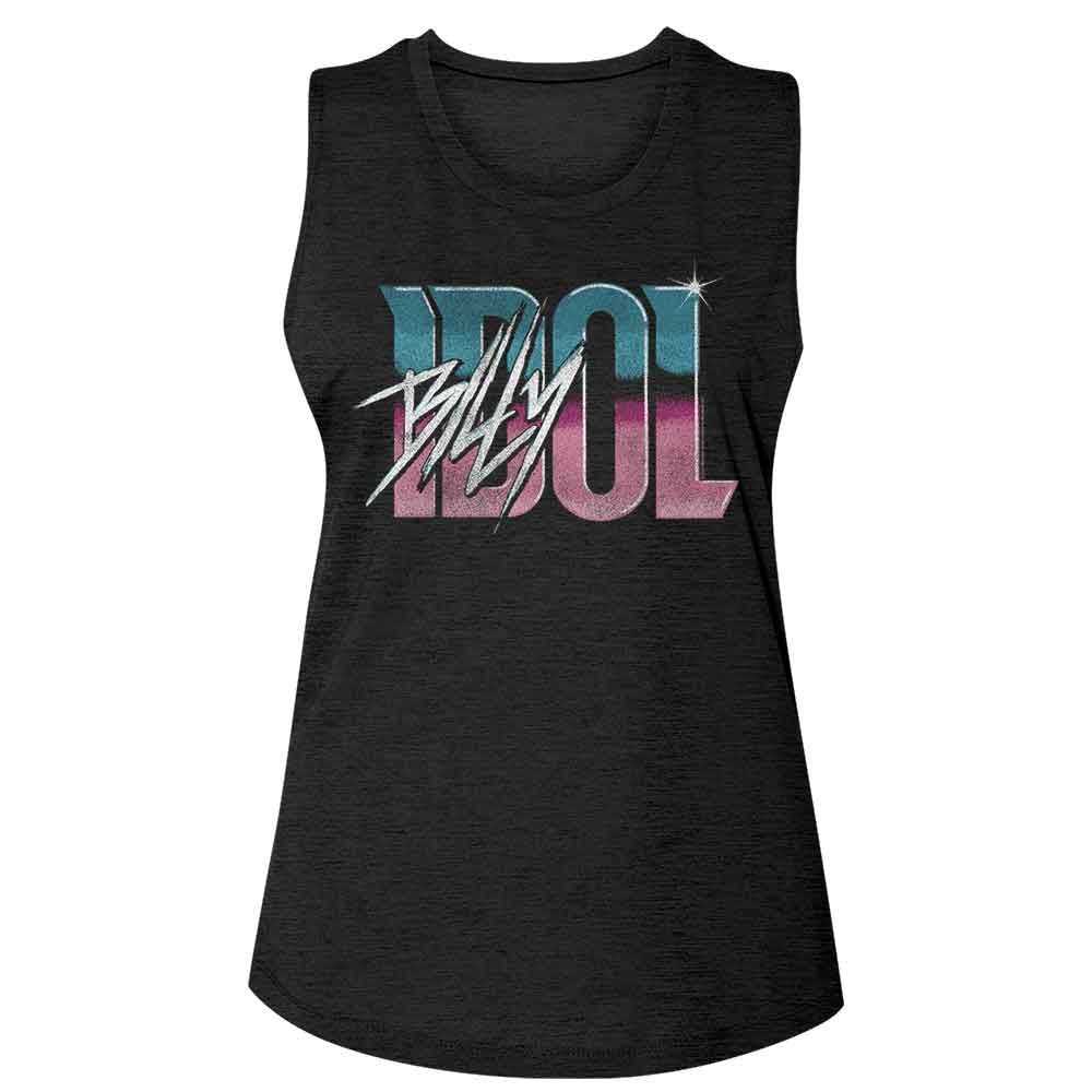 Billy Idol - BILLY IDOL NAME GRADIENT Adult Shirt
