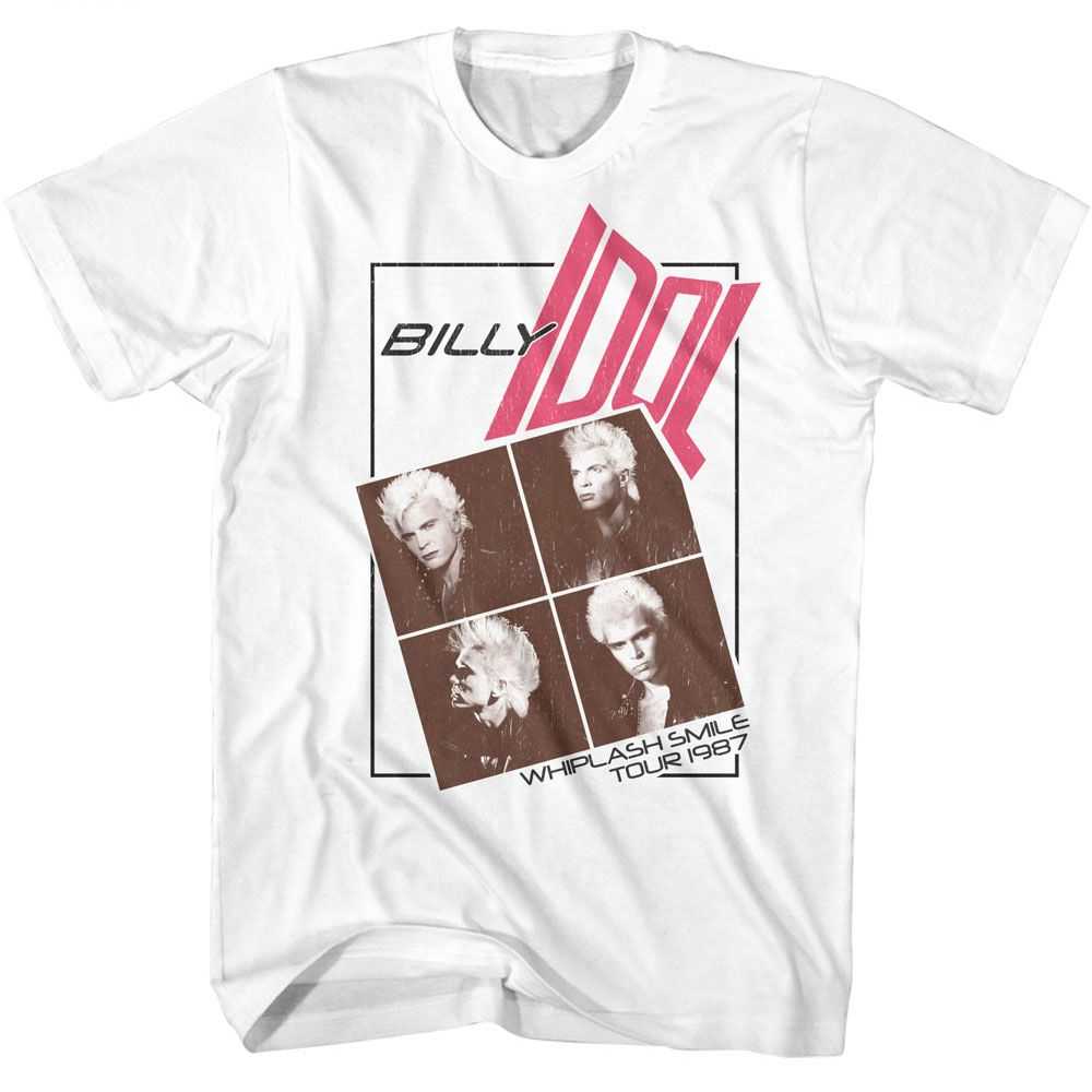 Billy Idol - BILLY IDOL FOUR PHOTO WARPED TEXT Adult Shirt