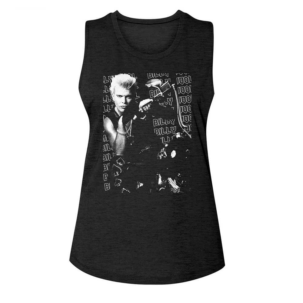Billy Idol - BILLY IDOL MOTORCYCLE PHOTO Adult Shirt