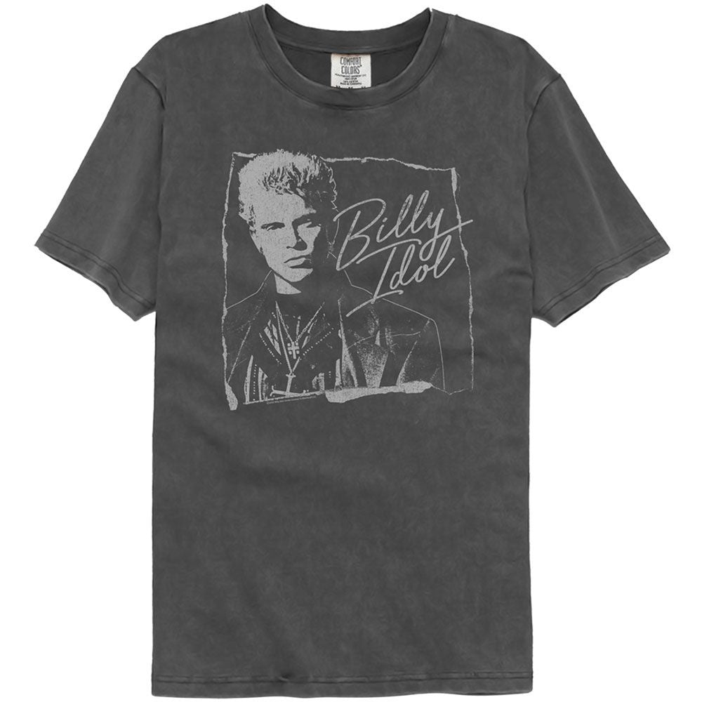 Billy Idol - BILLY IDOL TORN AND CURSIVE Adult Shirt