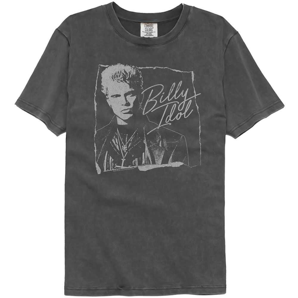 Billy Idol - BILLY IDOL TORN AND CURSIVE Adult Shirt
