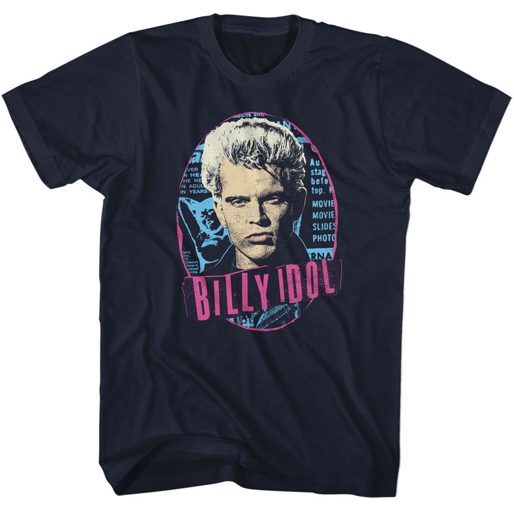 Billy Idol - BILLY IDOL OVAL Adult Shirt