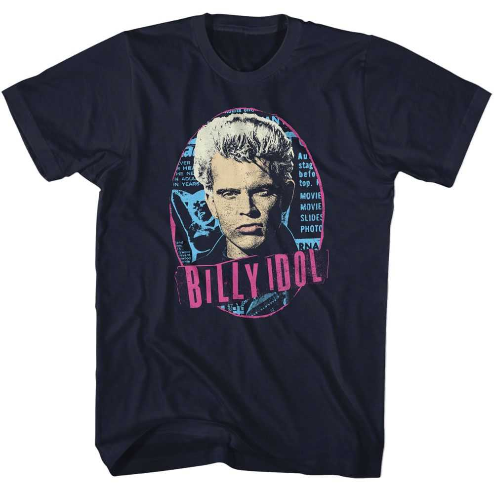Billy Idol - BILLY IDOL OVAL Adult Shirt
